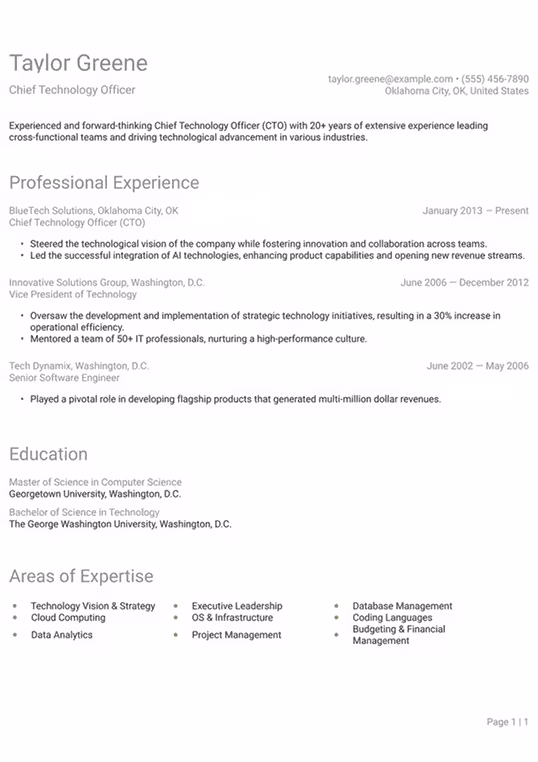 Simple ATS Resume
